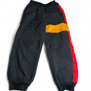 Reebok x Gigi Hadid Black Joggers with Red and Yellow Accents